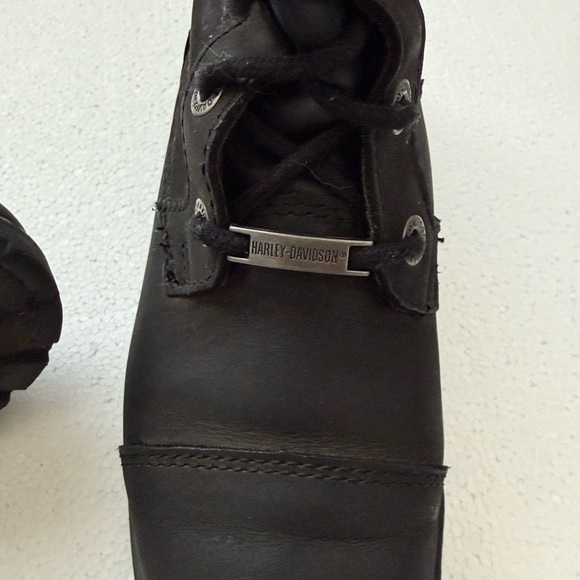 Harley-Davidson Savannah 14" Lace Up Black Leather Riding Boots SIze 7.5 - Picture 6 of 11